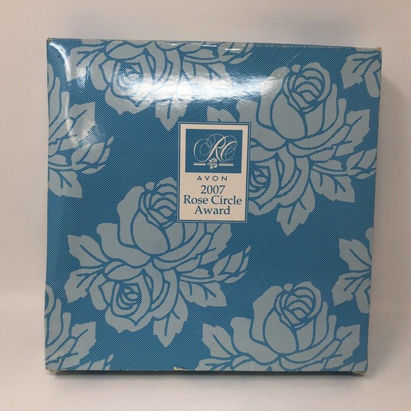 Rose Circle 2007 Collectible Plate Avon Award Representative Gift 22K Gold New - Picture 12 of 12